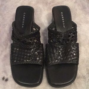 Caressa women’s size 7 1/2N 2inch open toe pump